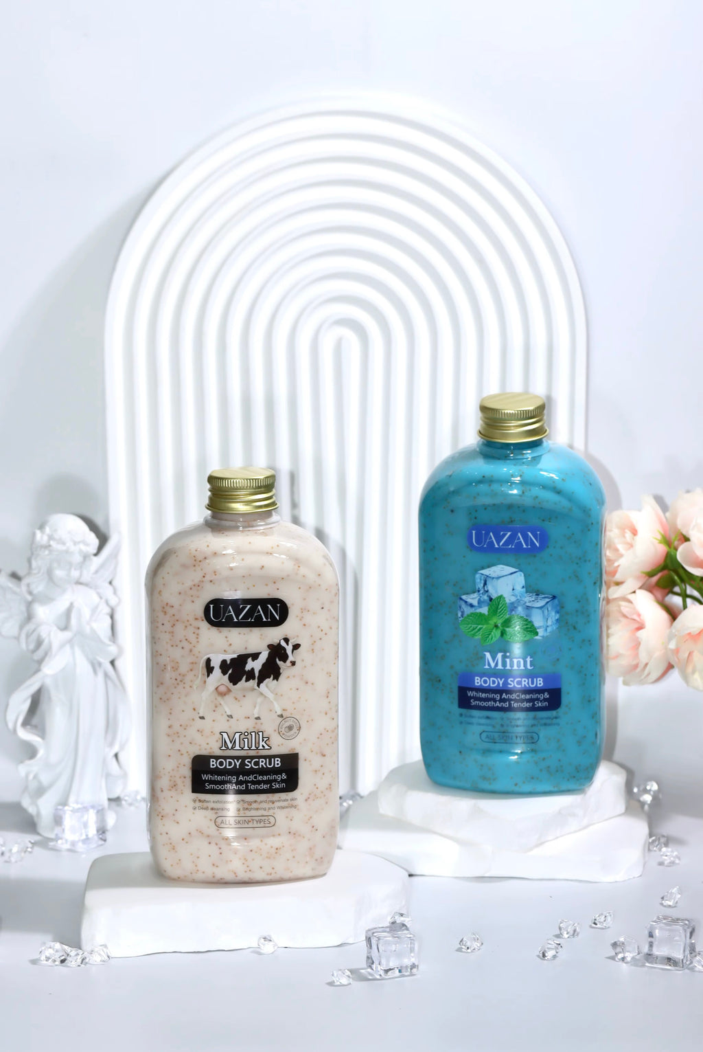 Gommage Corps au Lait Exfoliant pour faire ressortir l'ingrédient gourmand au lait