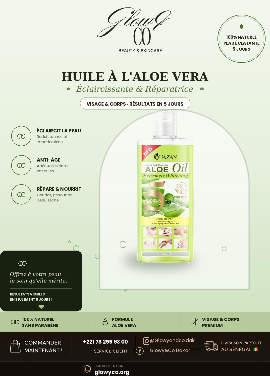 Huile Corporelle Réparatrice Aloe Vera